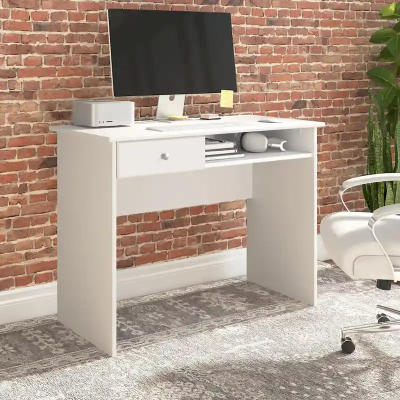 40-Inch Writing Desk with Drawer for Home Office Small Spaces