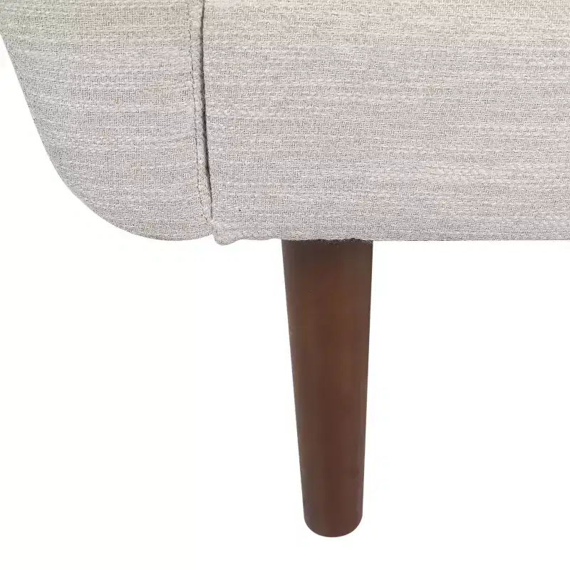 Christopher Knight Home Gould Upholstered Club Chair with Accent Pillows Beige/Walnut