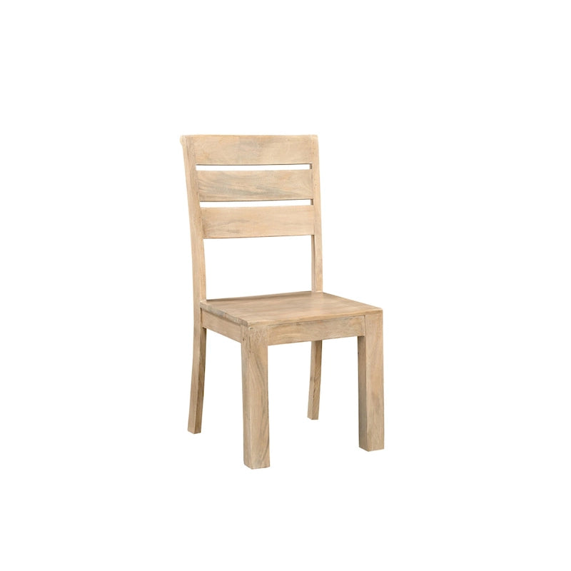 Solid Mango Wood Dining Chairs, Set of 2