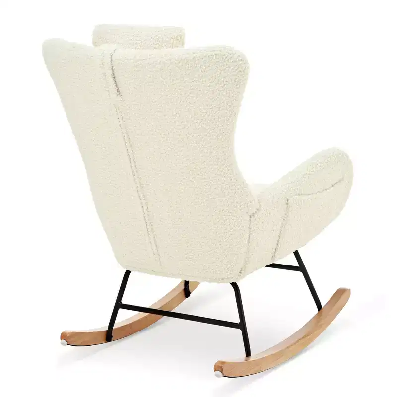 Teddy Tufted Rocking Chair with Rubber Legs - ModernLuxe