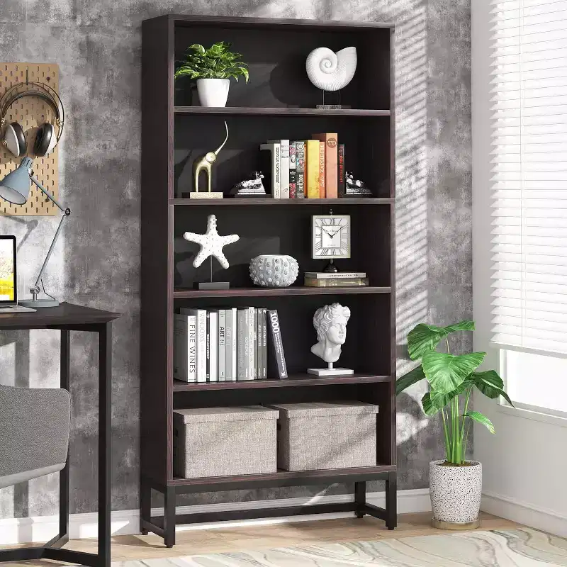 Lantine 70.8 Tall 5-tier Freestanding Bookshelf