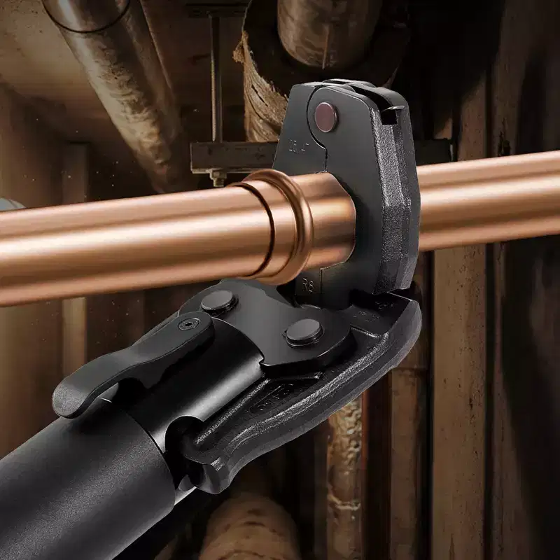 VEVOR Press Actuator for Compact Series Press Tools, Compatible with 1/2, 3/4, 1 & 1-1/4 Press Rings for ProPress Copper Pipes, Black