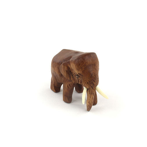 Carved Raintree Elephant, Mini