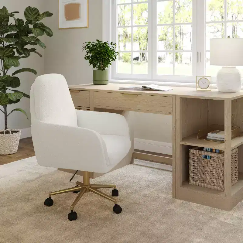 Martha Stewart Clara Upholstered Office Chair