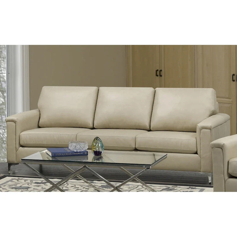 Modern Premium Top Grain Leather Sofa