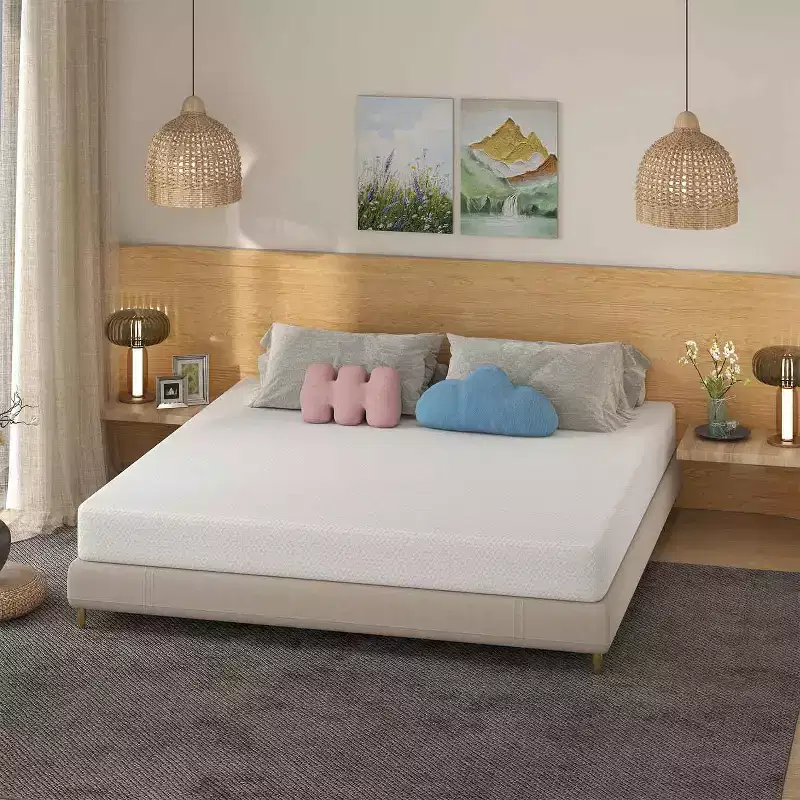 8 Inch Bamboo Charcoal Memory Foam Mattress Medium Firm
