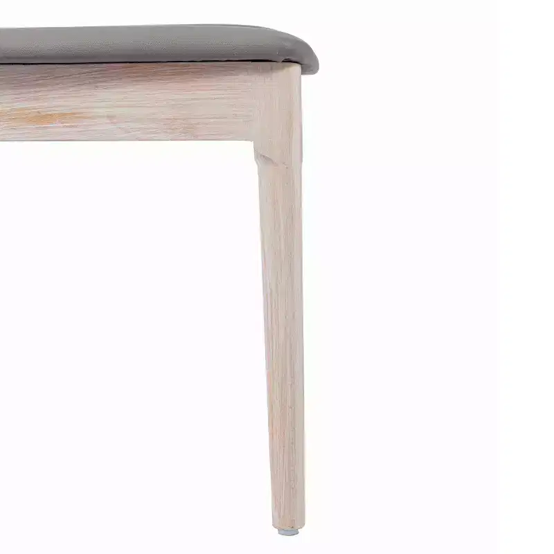 Flash Furniture Chester Commercial Grade Solid Wood Dining Chair with Slatted Backrest and Vinyl Seat