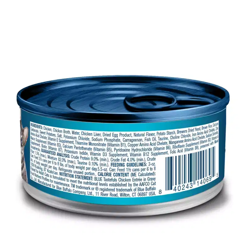 Blue Buffalo Tastefuls Adult Cat Chicken Entree in Gravy Flaked Wet Cat Food - 3oz
