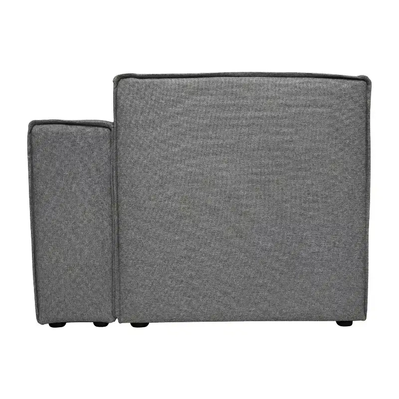 Emma and Oliver Modular Right Side Armchair with Arm Rest