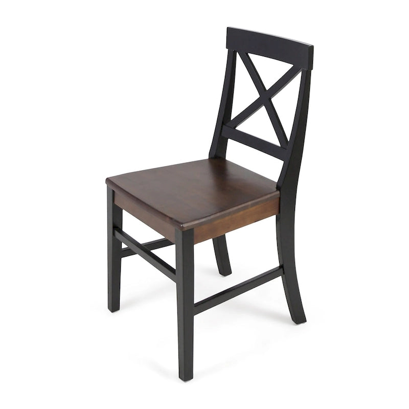 Anele Farmhouse Acacia Dining Chairs (Set of 2) by GDFStudio