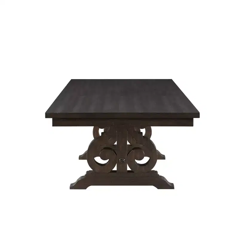104" Maisha Dining Table Rustic Walnut Finish - Acme Furniture