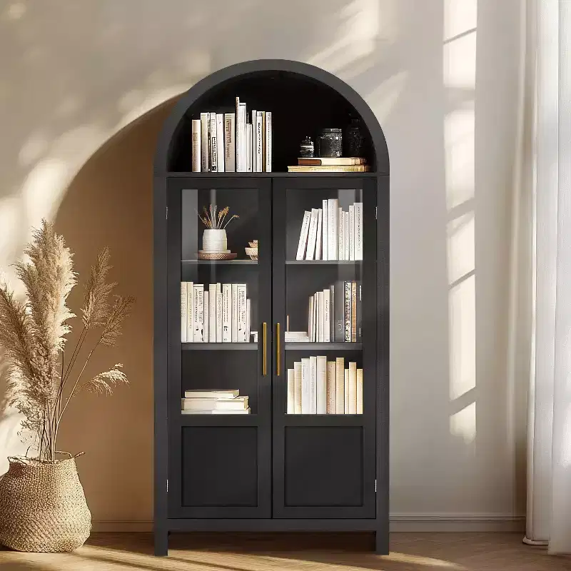 Arched Cabinet Wooden Display Cabinet