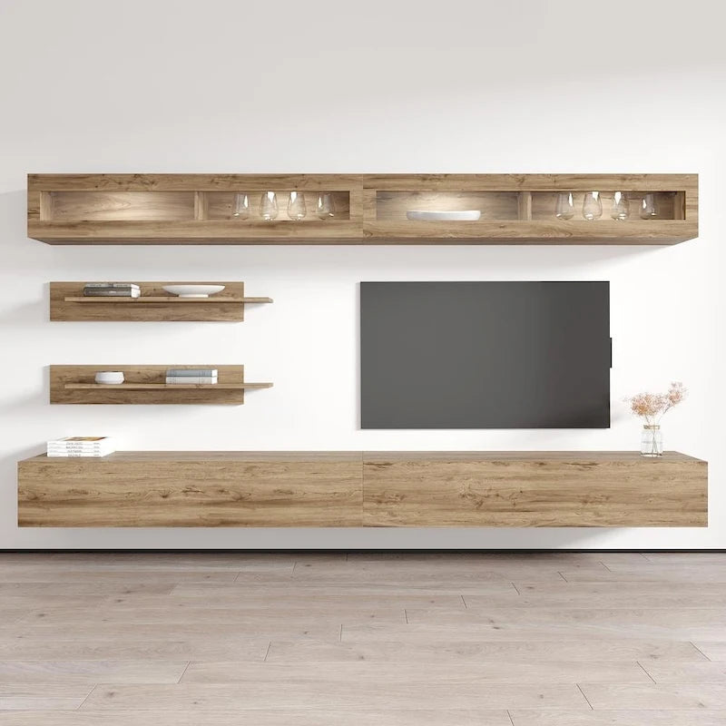 Wall-mounted Floating Modern Entertainment Center