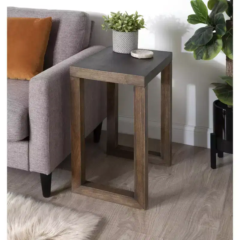 Kate and Laurel Elyria Wood Side Table