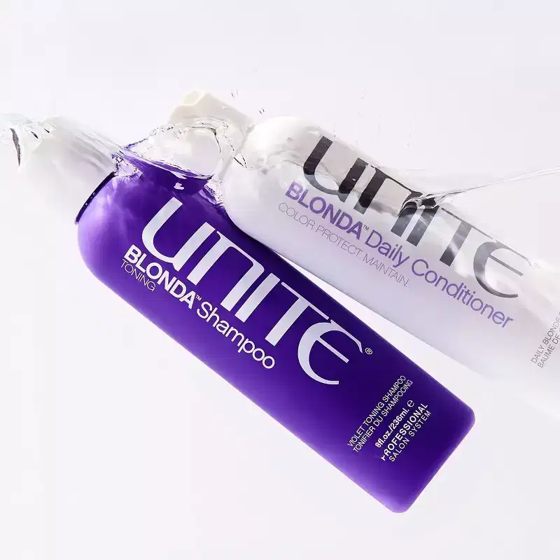 Unite Blonda Purple Toning Shampoo & Conditioner Duo Set Professional Hair Salon System (8 oz Kit)