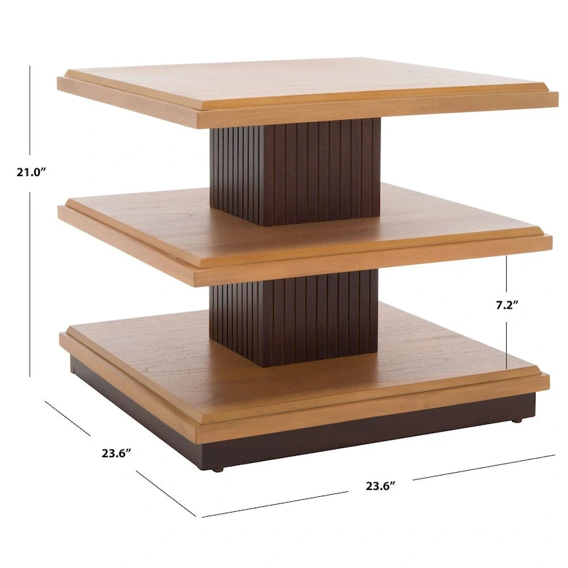 2-Shelf Accent Table - 24 L x 24 D x 21 H - 24Wx24Dx21H
