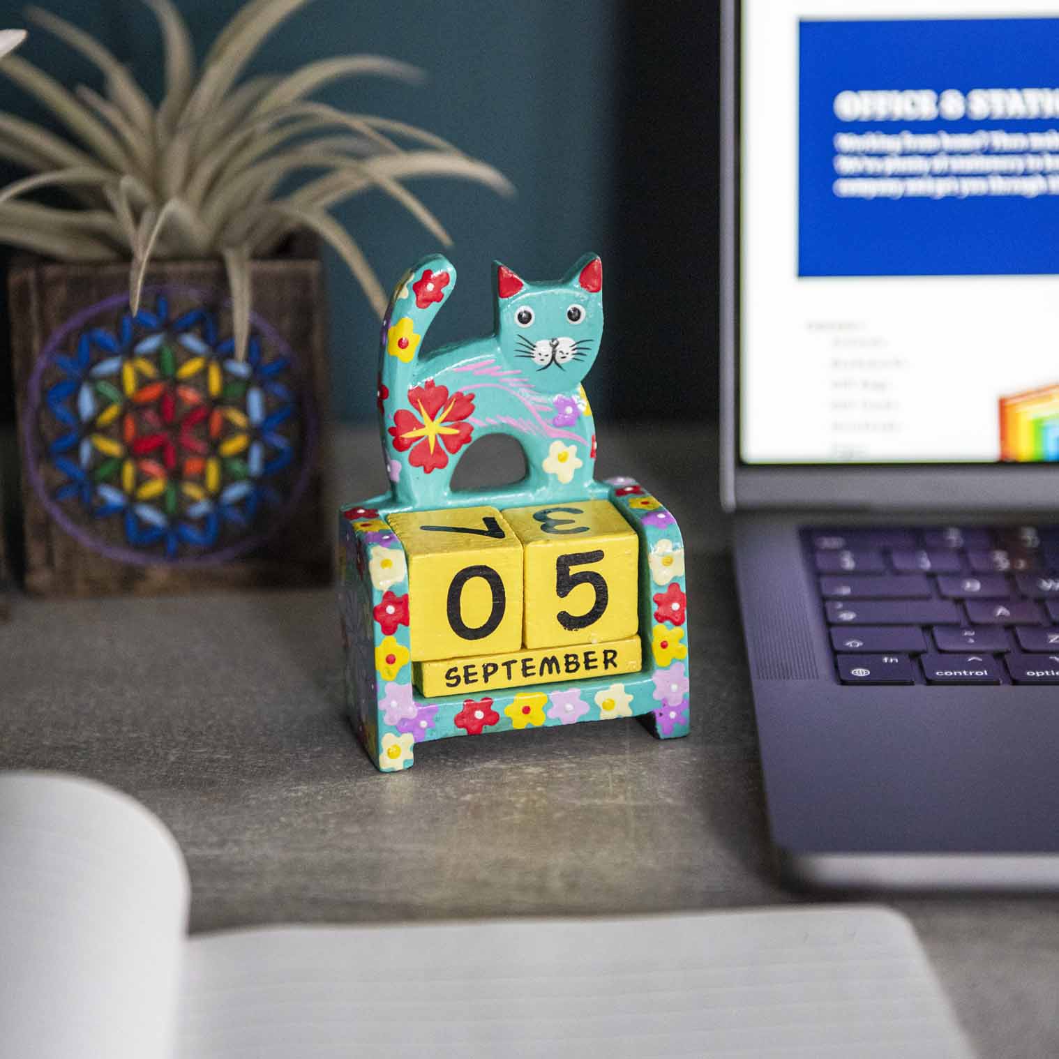 Painted Cat Perpetual Calendar