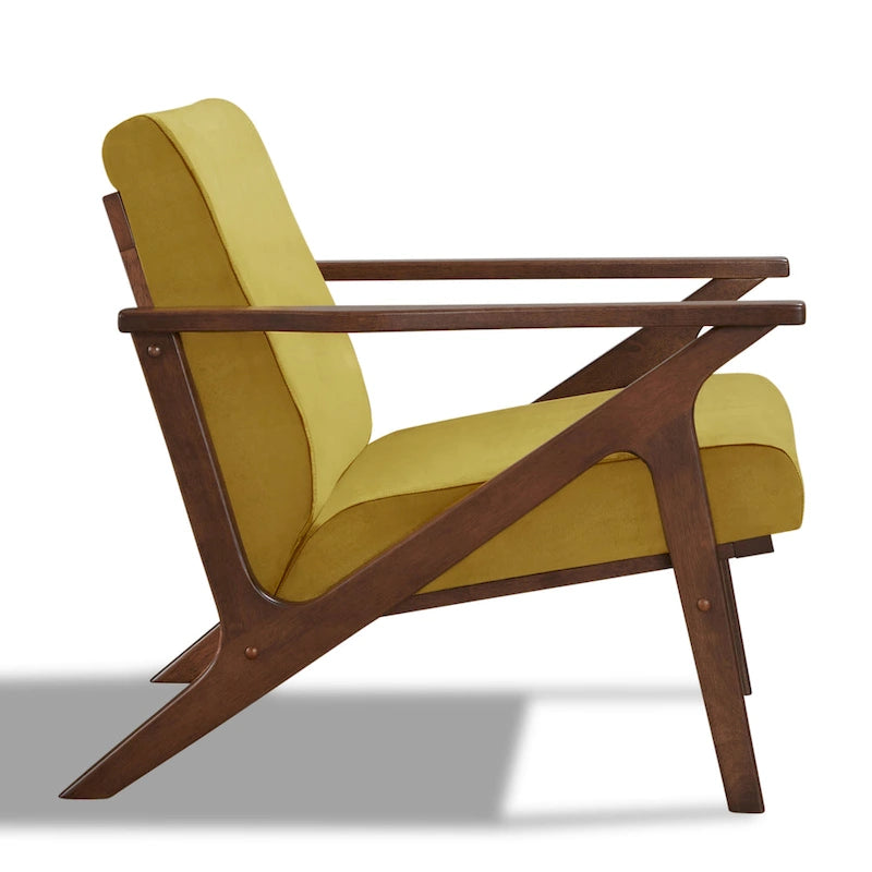 Mid-Century Modern Lounge Chair with Plush Cushioning