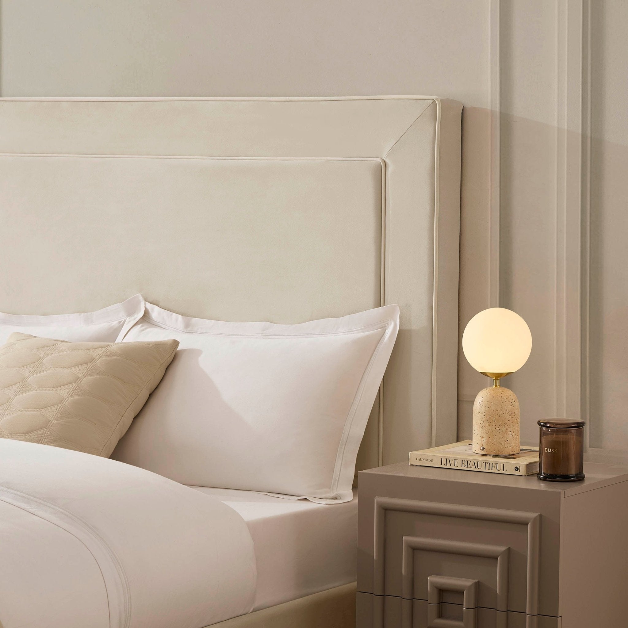 Storage Bed - Ecru/White