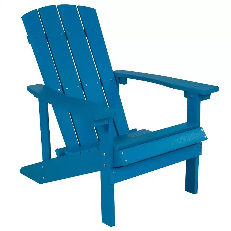 Emma and Oliver All-Weather Adirondack Chair in Faux Wood