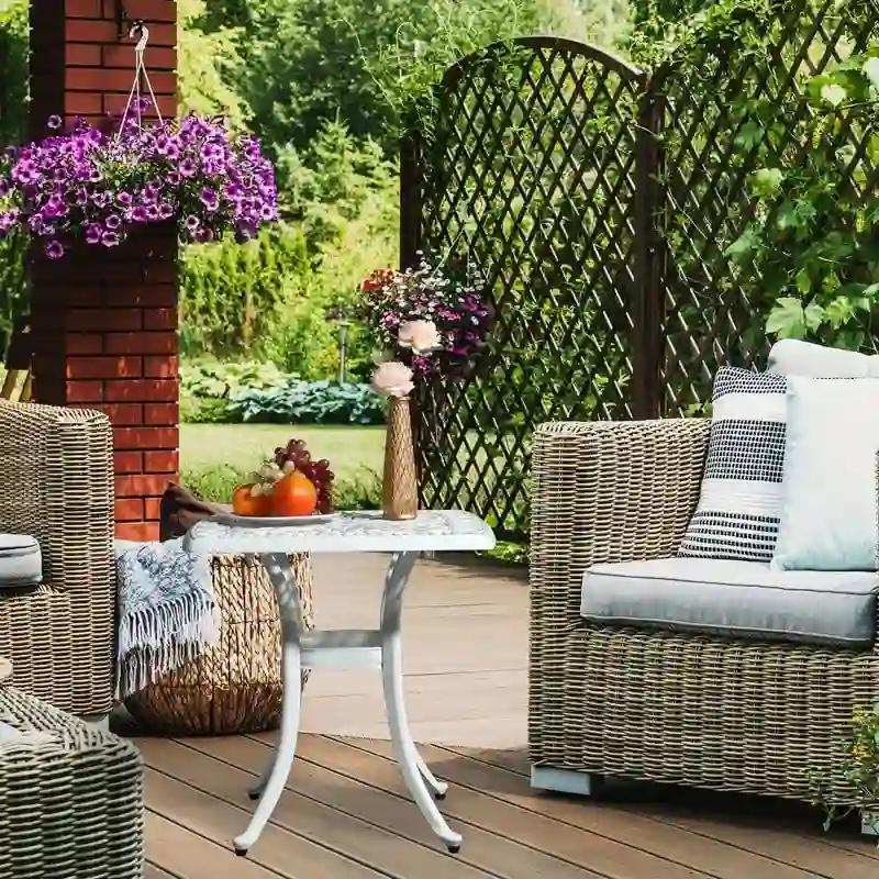 Patio 21  Cast Aluminum Dining Table with Umbrella Hole