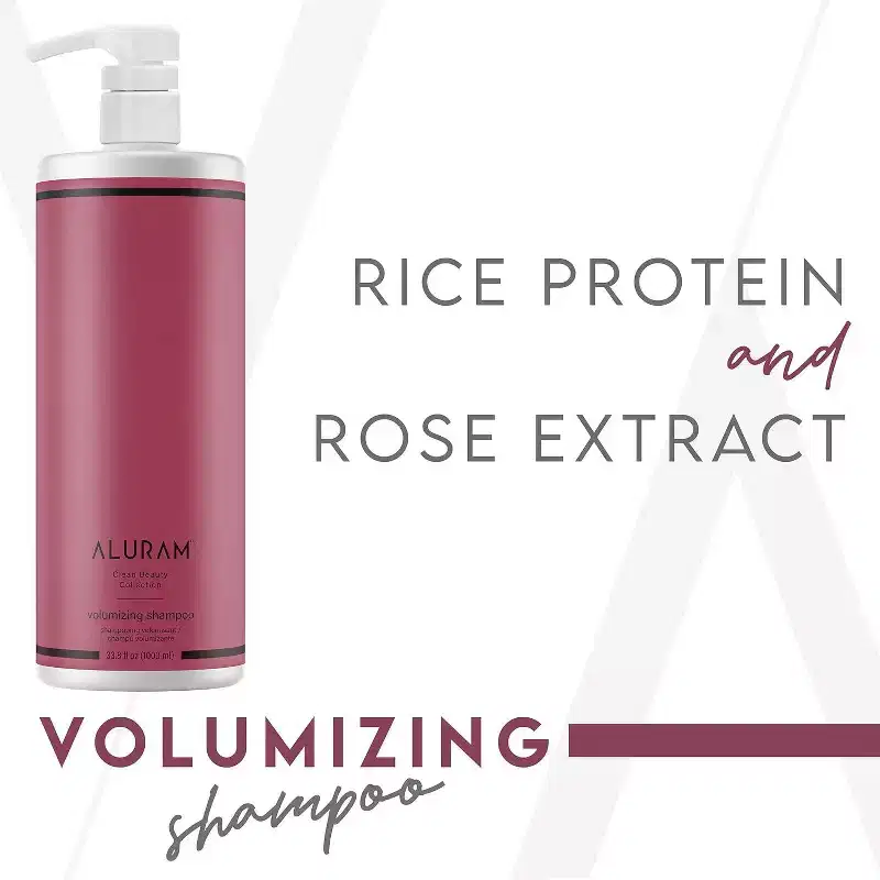 Aluram Volumizing Shampoo and Conditioner (33.8 oz XXL Liter DUO SET) Adds Volume for Fine to Medium Hair