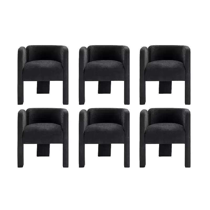 Elias Dining Chair with Three-legged Design Set of 6 ART OF LIVING DESIGNS