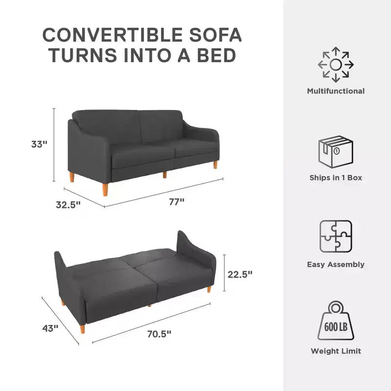DHP Jasper Coil Futon