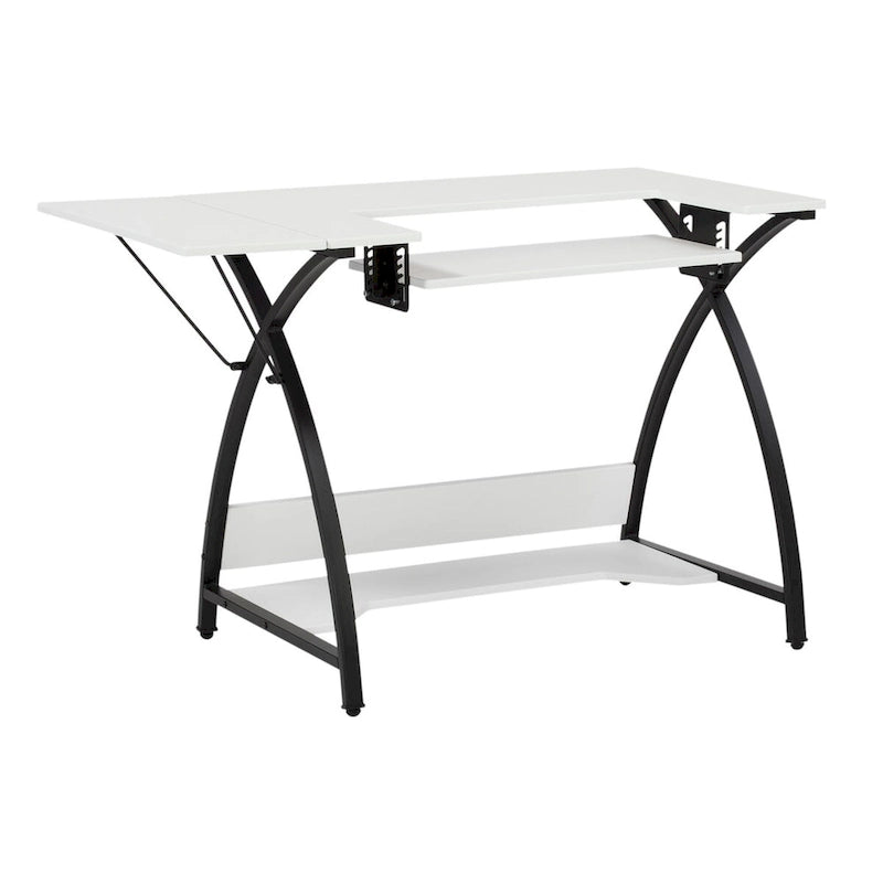 Black Metal Frame MDF Top Craft,Sewing, Office Table