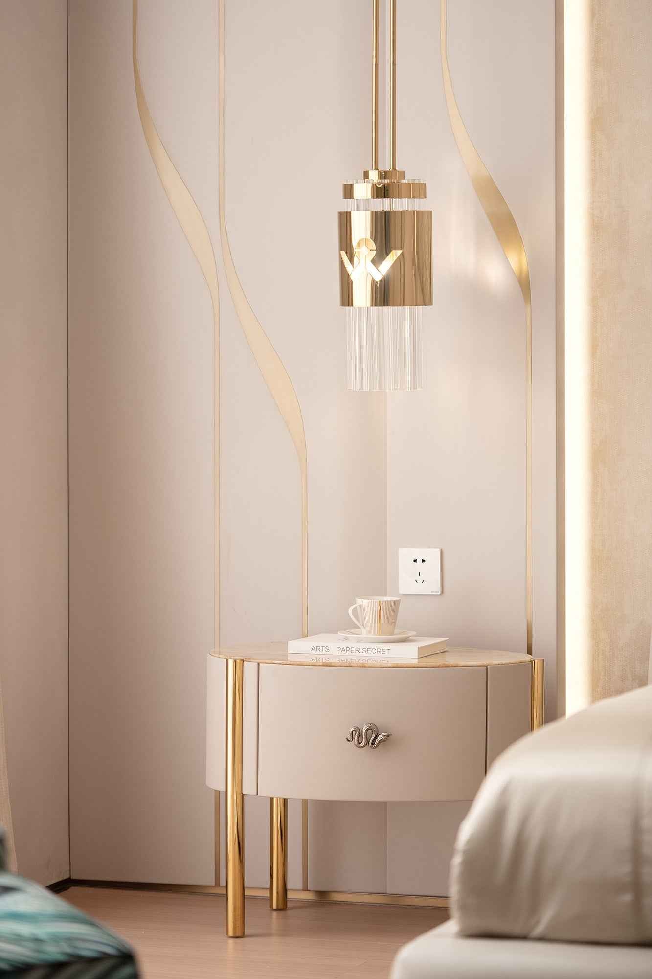 WH303B11 Bedside Table - Modern Design and Functional Storage