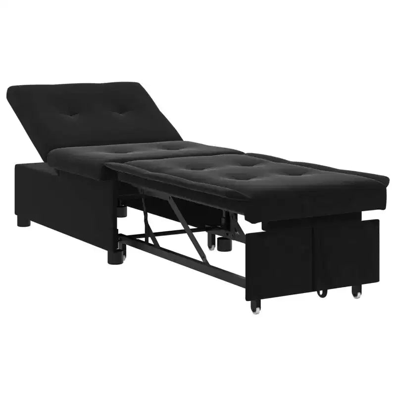 vidaXL Sofa Bed Dark gray 67 x 194 x 38 cm Velvet