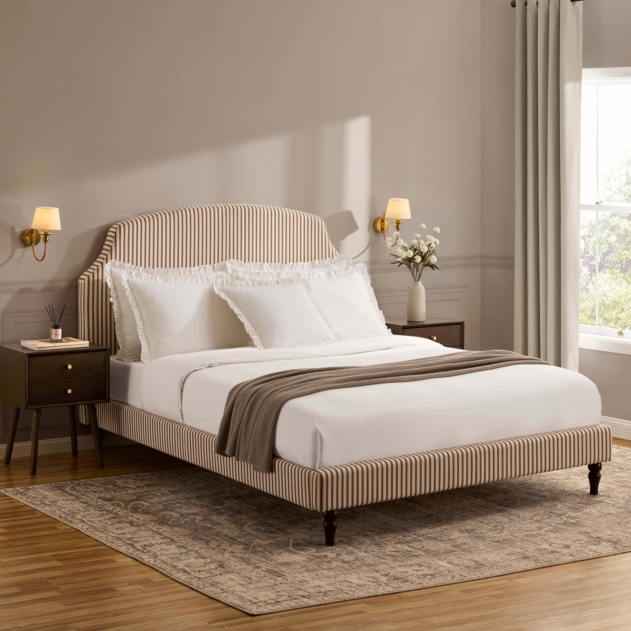Bed Frame - Chocolate Stripe