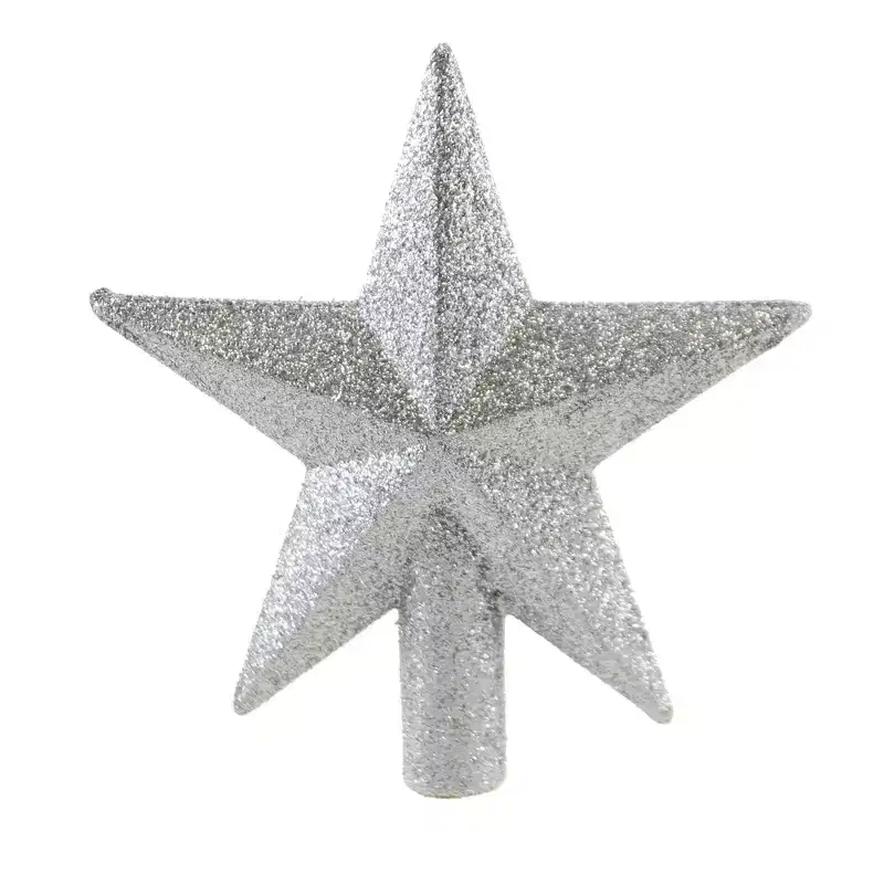 Tree Topper Finial 4.5 Mini Glittered Star Christmas Tree Topper - Tree Toppers
