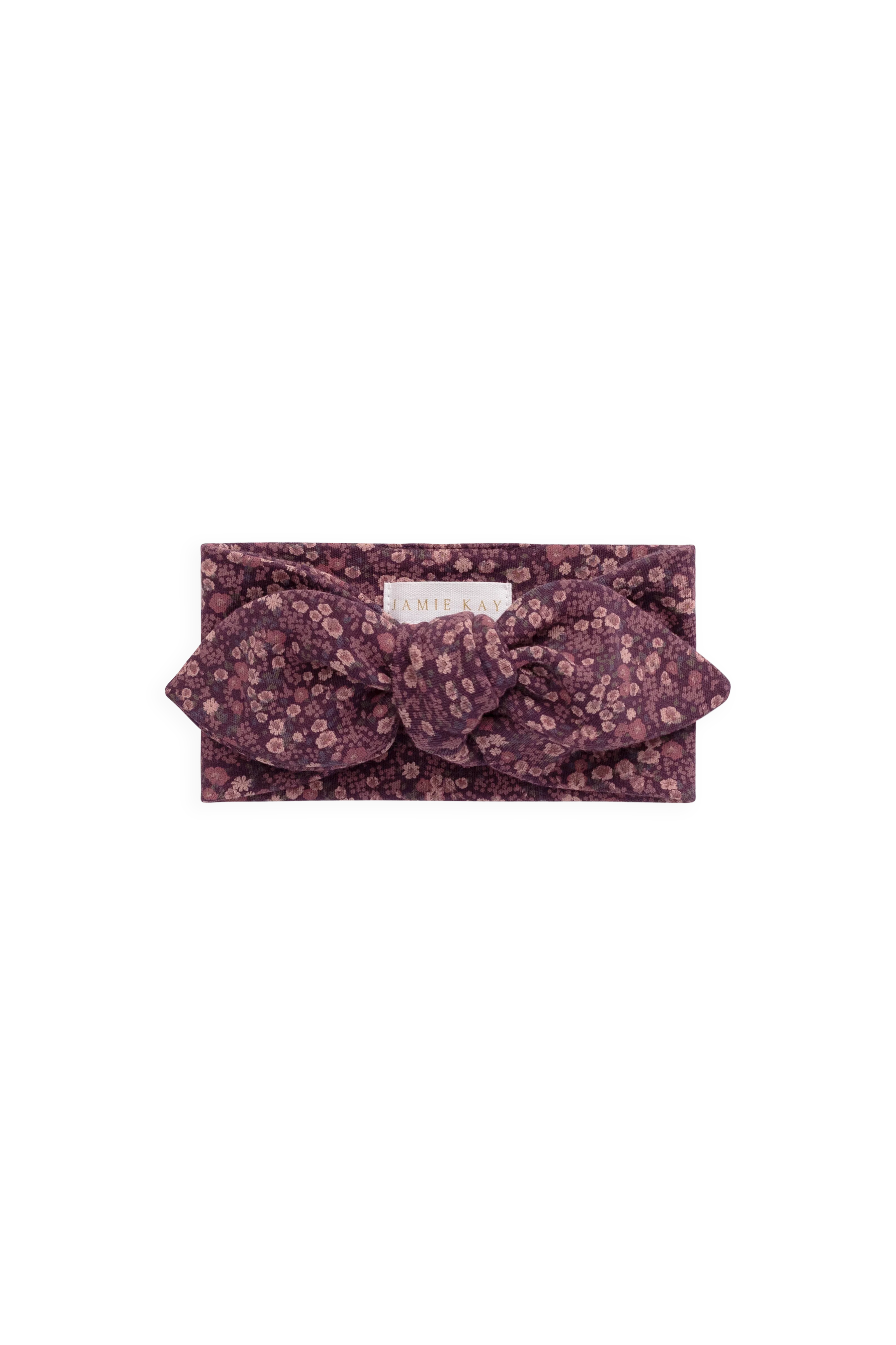 Delicate Fig Floral Organic Cotton Headband with Gentle Stretch for Baby & Child Hair Accessories