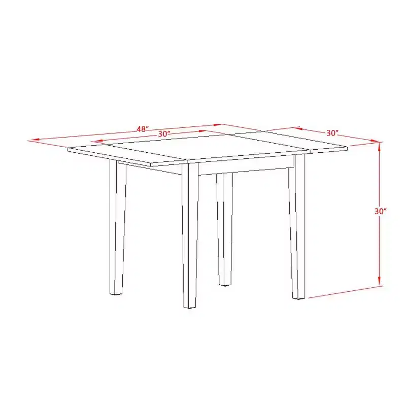 HomeStock 3-Pc Natural Brown Oak Finish Solid Wood Top Dining Table Set