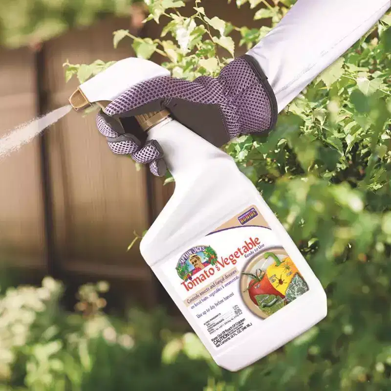 Captain Jack's Tomato & Vegetable Organic 3 in 1 Garden Insect Spray Liquid, Ready-to-Use - 32 fl oz