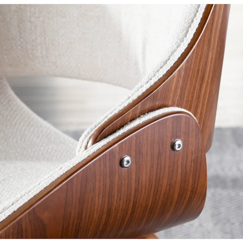 Mid-Century Modern Upholstered Dining Accent Chair