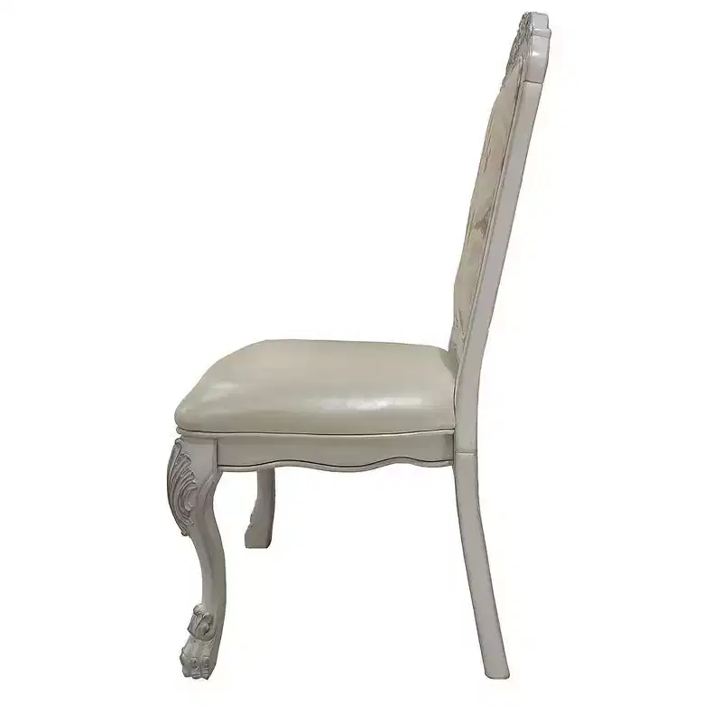 25.75" Dresden Dining Chair: Upholstered, Tufted Back, Composite Wood - Acme Furniture