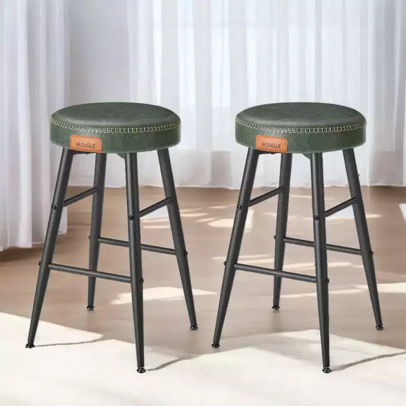 EKHO 24.8-Inch Tall Bar Chair Set of 2, Counter Height Bar Stools, Kitchen Counter Stools