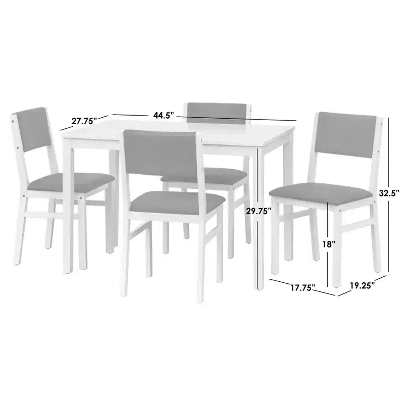 5pc Adler Rectangular Dining Set - Buylateral