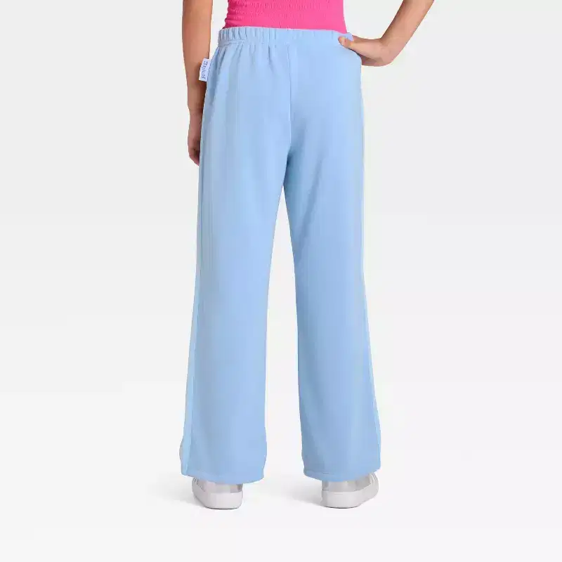 Girls' Disney Stitch Fleece Sweatpants - Aqua Blue