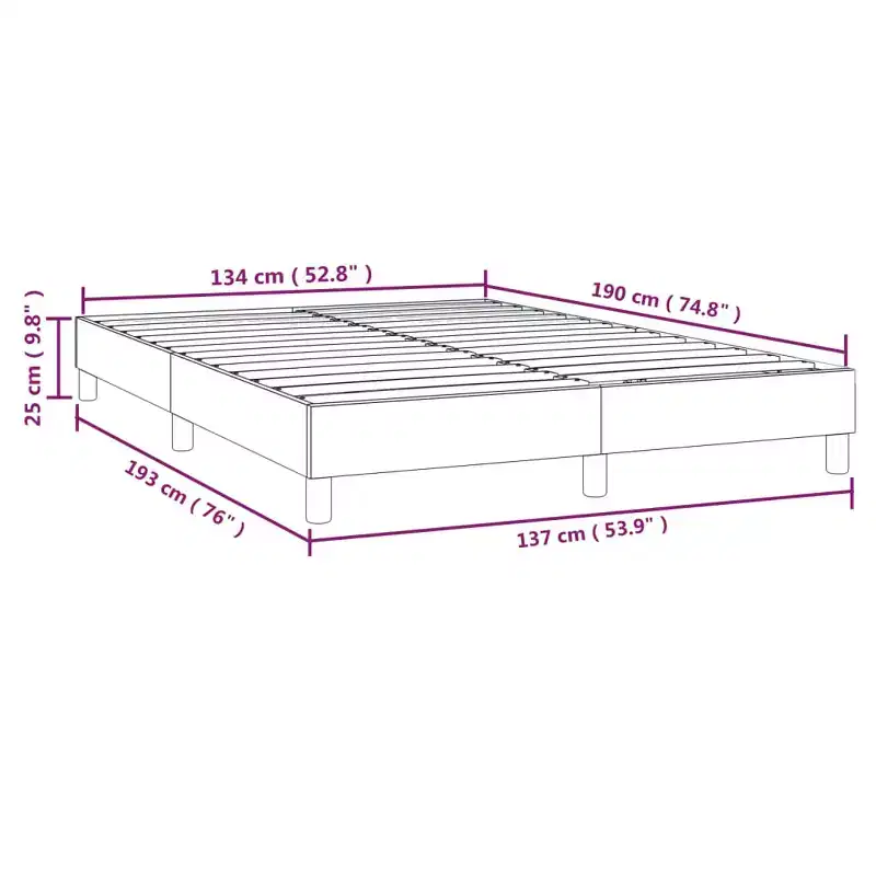 Bed Frame Dark grey Velvet (100% polyester), Plywood, Engineered Wood