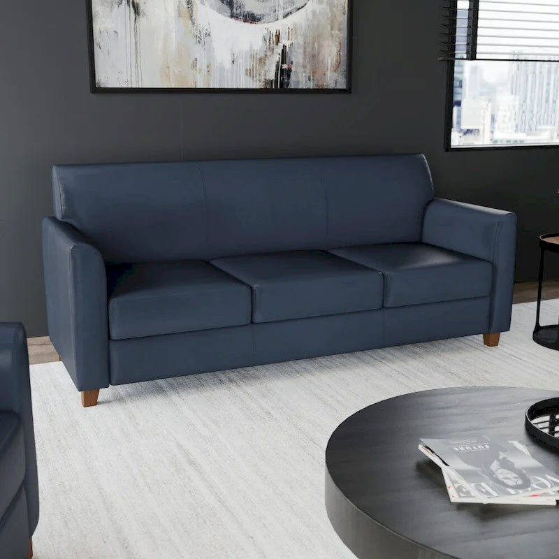 Clean Line Stitched Sofa with Flared Arms - 70W x 29D x 32.25H