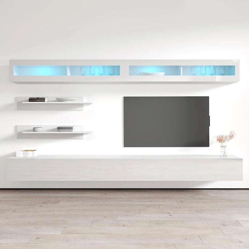 Wall-mounted Floating Modern Entertainment Center