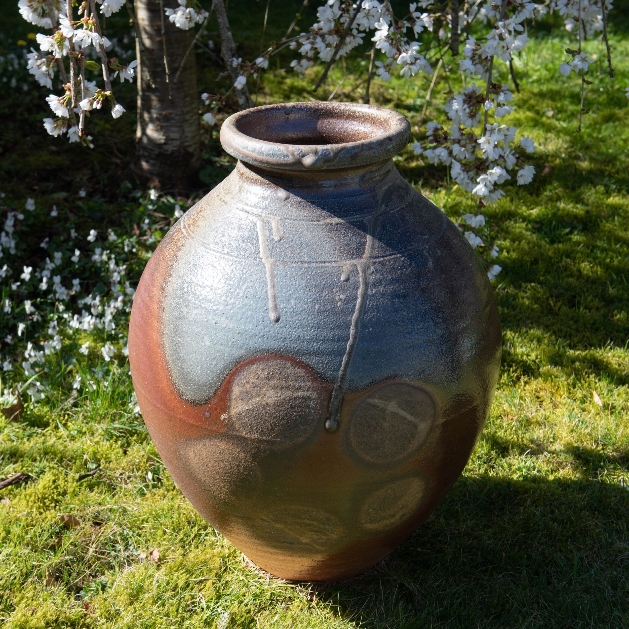 Unglazed Ash Side Fired Large Jar