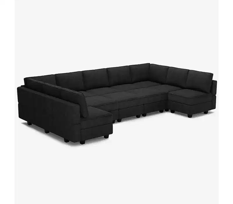 Belffin Modular Terry Sleeper Sofa with Storage Seat (12 Seats + 11 Sides)