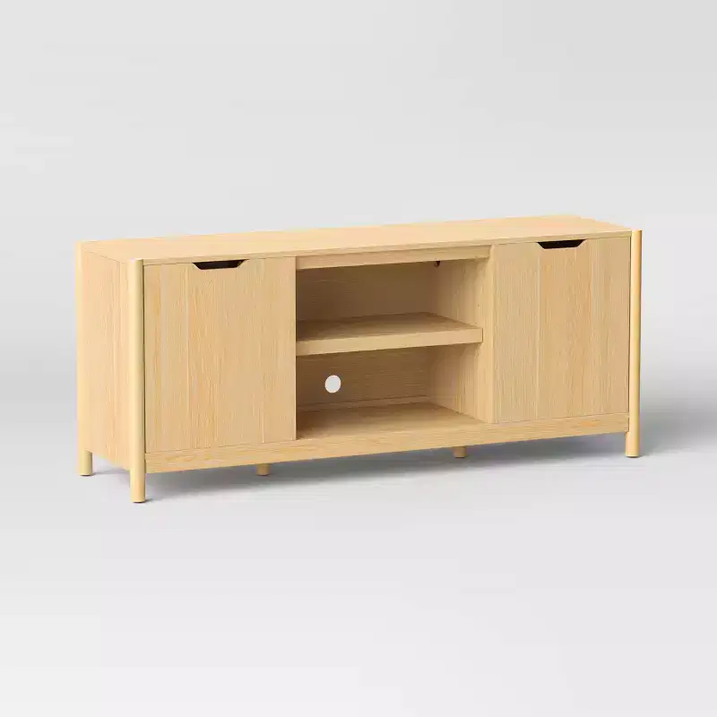 Scandi Media ,TV Stand For TVs Up To 59 Natural - Room Essentials™