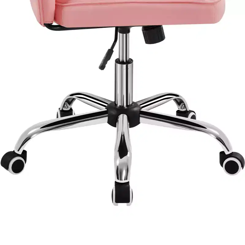 Yaheetech Modern Mid-back Office Chair Armless Desk Chair
