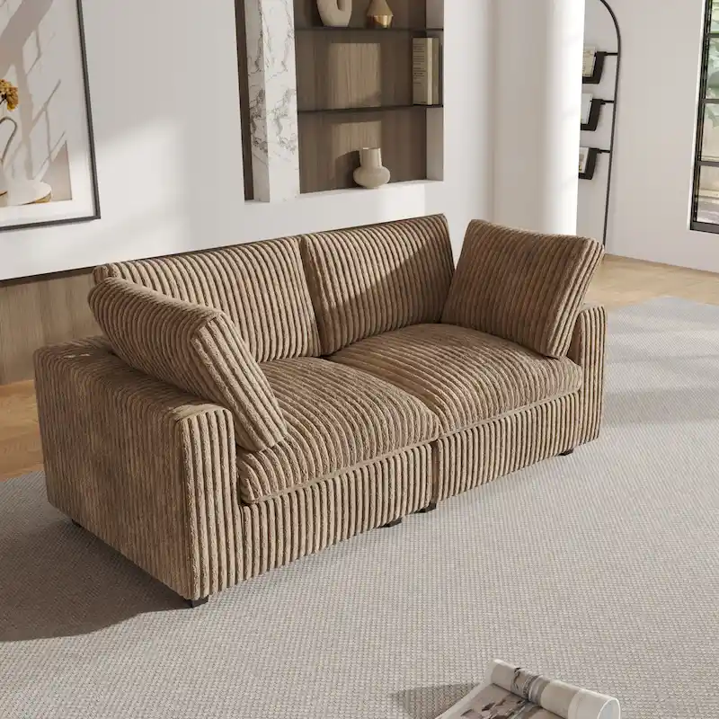 78 Cloud Sectional Couch, Modular Sofa, Plush Soft Deep Seat Couch for Living Room