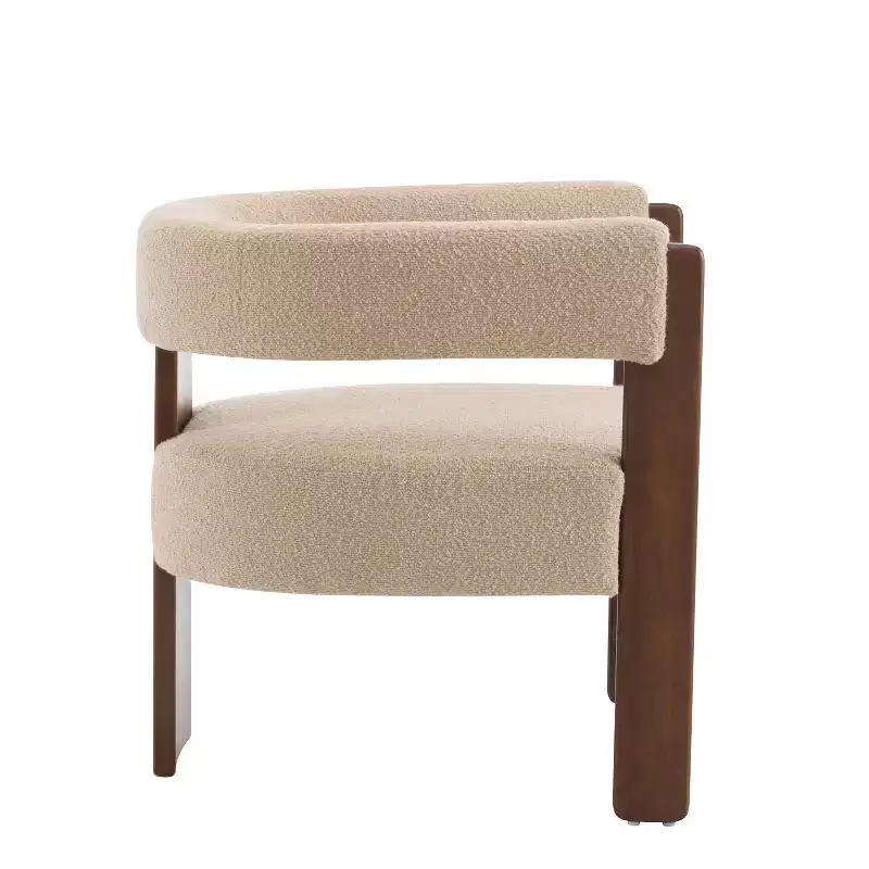 Christopher Knight Home Noah Modern Rubberwood Upholstered Accent Arm Chair